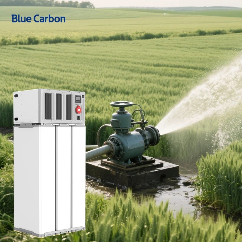 Blue Carbon Lithium Battery With Inverter And Solar Panel 380V Three Phase 18kW All in One Solar Power System price